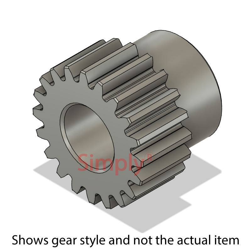 STS10/18B-8 Metric Stainless Steel Spur Gear 18 Tooth 1 Mod Bored 8mm (H8) Cutter Runout on Face
