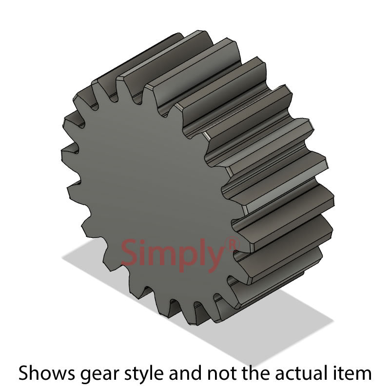 SS60/25B Unbored Metric EN8 Spur Gear 25 Tooth 6 Mod