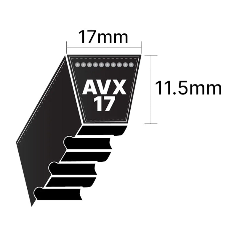 AVX17x1016 Pix AVX-Section Cogged V-Belt