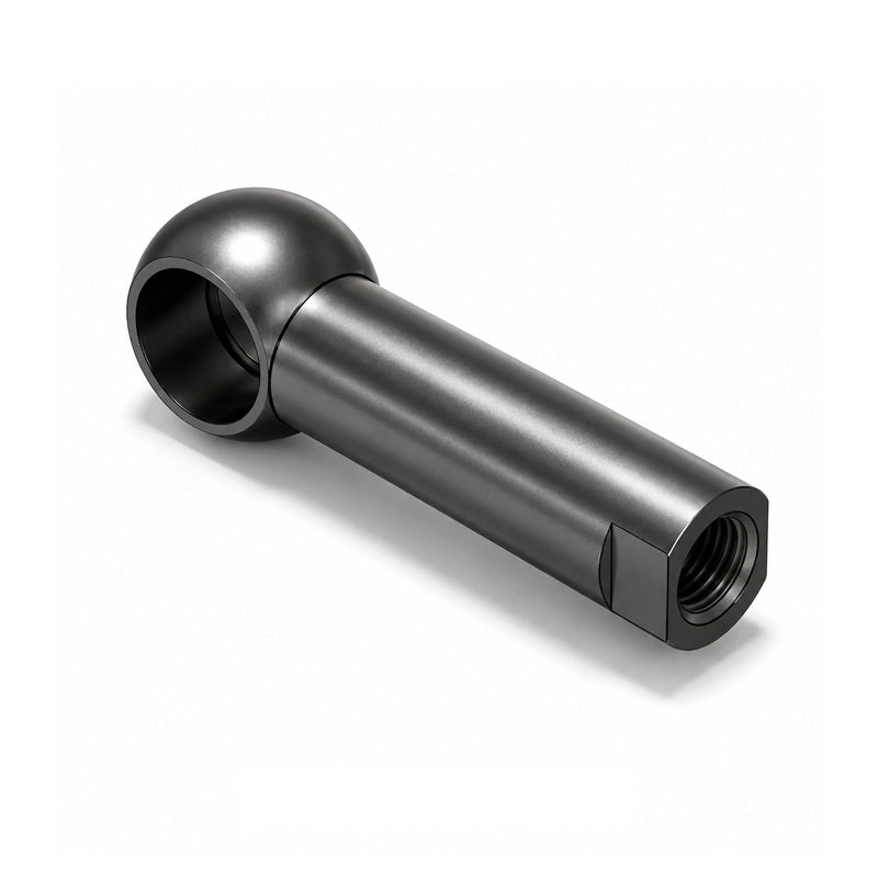 Chiavette AL16 Right Hand Steel Long Ball Socket with Internal Snap Ring 16mm Ball Diameter M10 Thread - Allow 2-3 Days