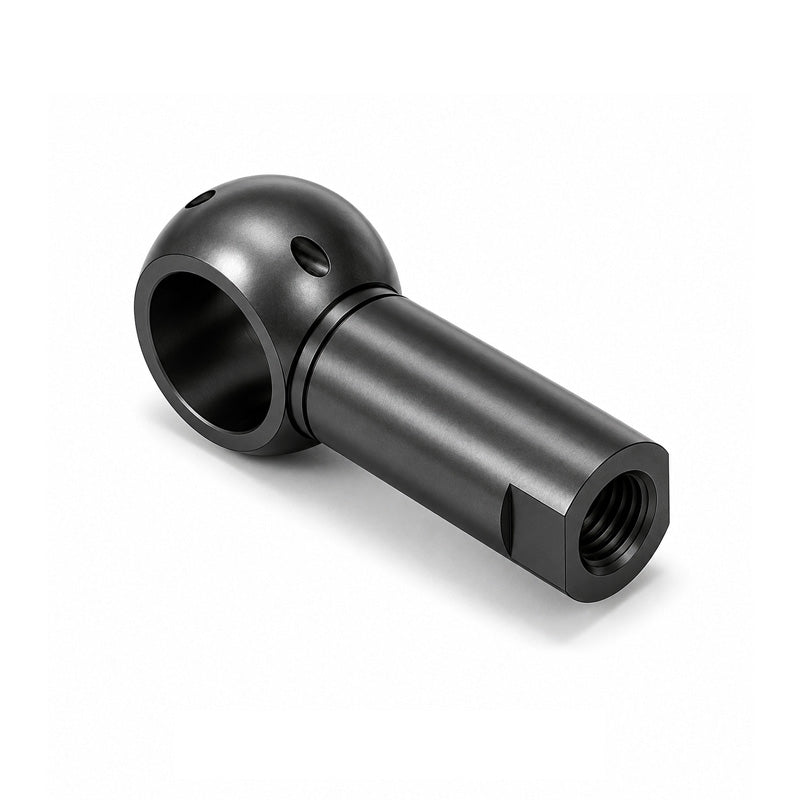 Chiavette B19 Right Hand Steel Ball Socket with Internal Snap Ring and Holes for Safety Clip 19mm Ball Diameter M14 Thread - Allow 2-3 Days