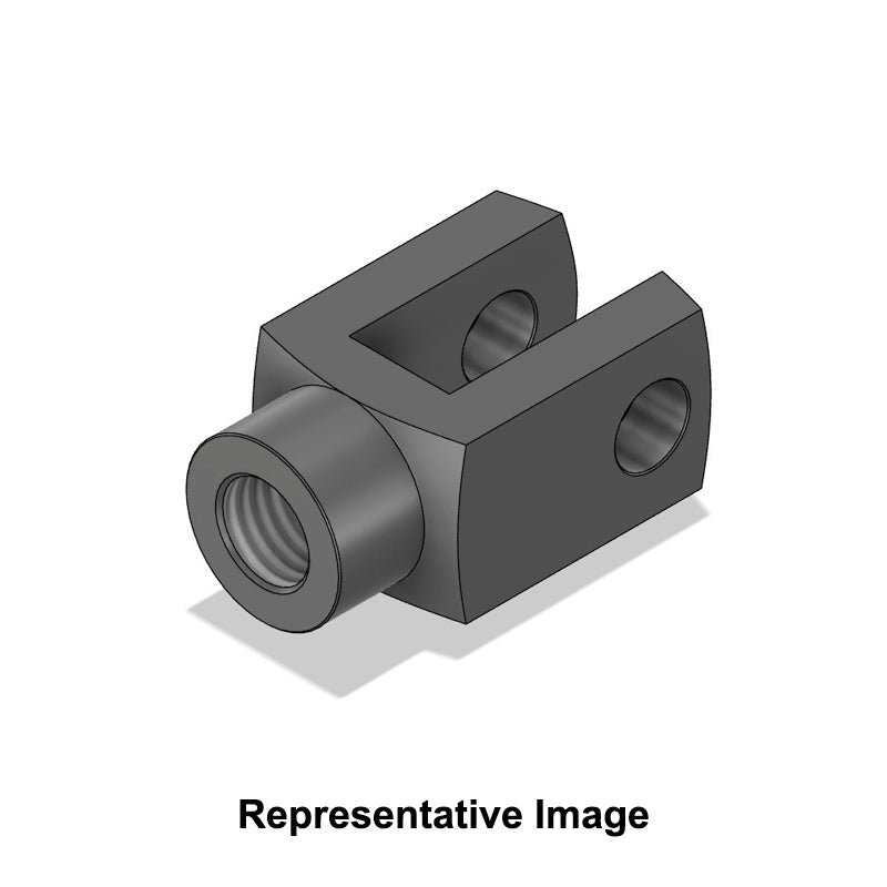 Chiavette G12x25 CNOMO Right Hand Female Steel Clevis 12mm Bore 25mm Base / Bore Center M16x1.5 Thread - Allow 7-10 Days