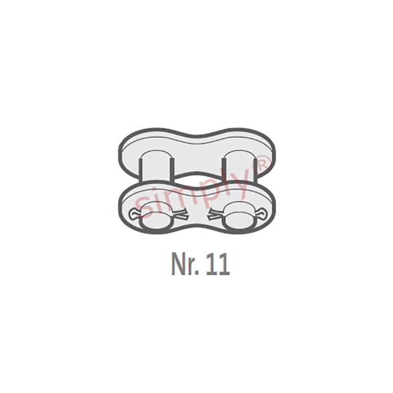 Renold SD 41-1-NO11 ANSI / AS Simplex Chain Cottered Connecting Link 1/2 inch Pitch