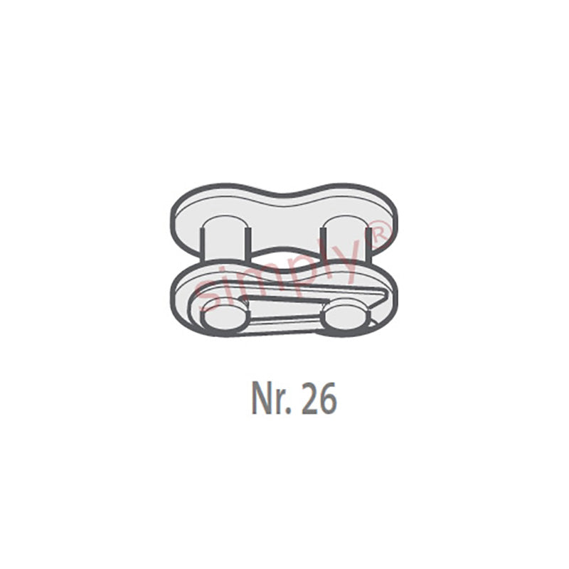 Renold SD 160-1-NO26 ANSI / AS Simplex Chain Connecting Link With Spring Clip 2 inch Pitch