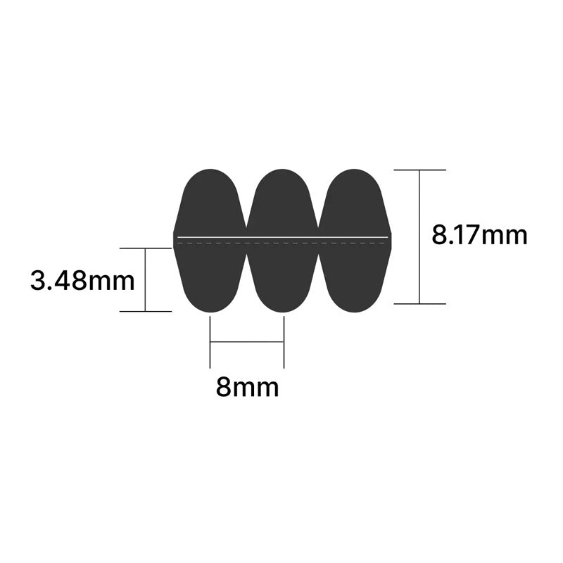 DD776-8M-30 Continental Double-Sided Timing Belt 30mm Wide 8mm Pitch 97 Teeth