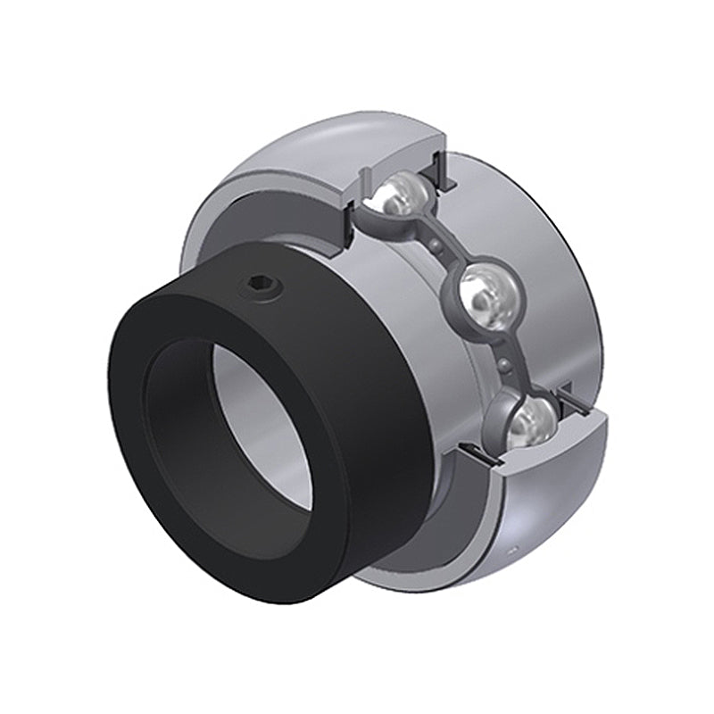 SNR EX206-20G2T04 Imperial Full Width Spherical Outer Low Temp Bearing Insert 1-1/4 inch Bore 62mm Outside Diameter with Eccentric Collar - Allow 2-3 Days