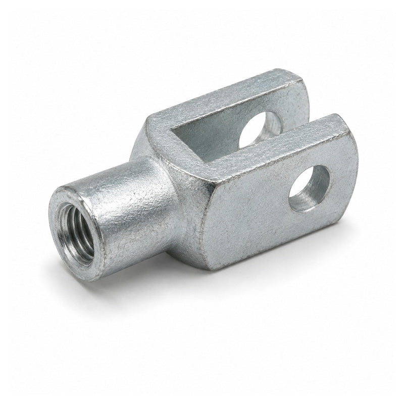 Durbal DG20X40 Right Hand Female Galvanised Steel Clevis 20mm Bore 40mm Base / Bore Center M20x2.5 Thread - Allow 7-10 Days