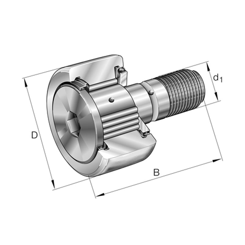 INA KRV80-X-PP-A Stud Type Track Roller 30x80x100mm - Allow 1-2 Days - Contact Us For Faster Delivery