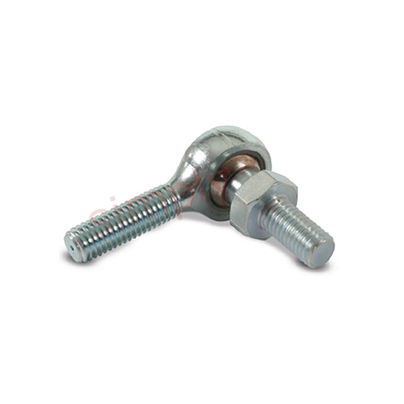 Dunlop MPL-M06S Left Hand Metric Steel / Nylon Lined Maintenance Free Studded Male Rod End M6x1 Thread