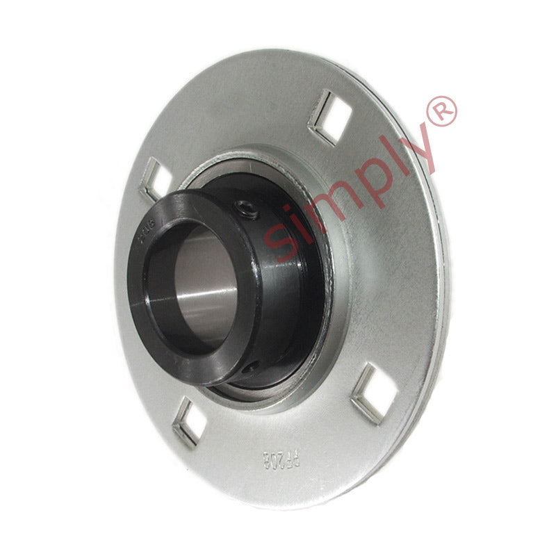 SAPF208-25 Round 4 Bolt Pressed Steel Bearing Housing with 1-9/16 inch Collar Insert