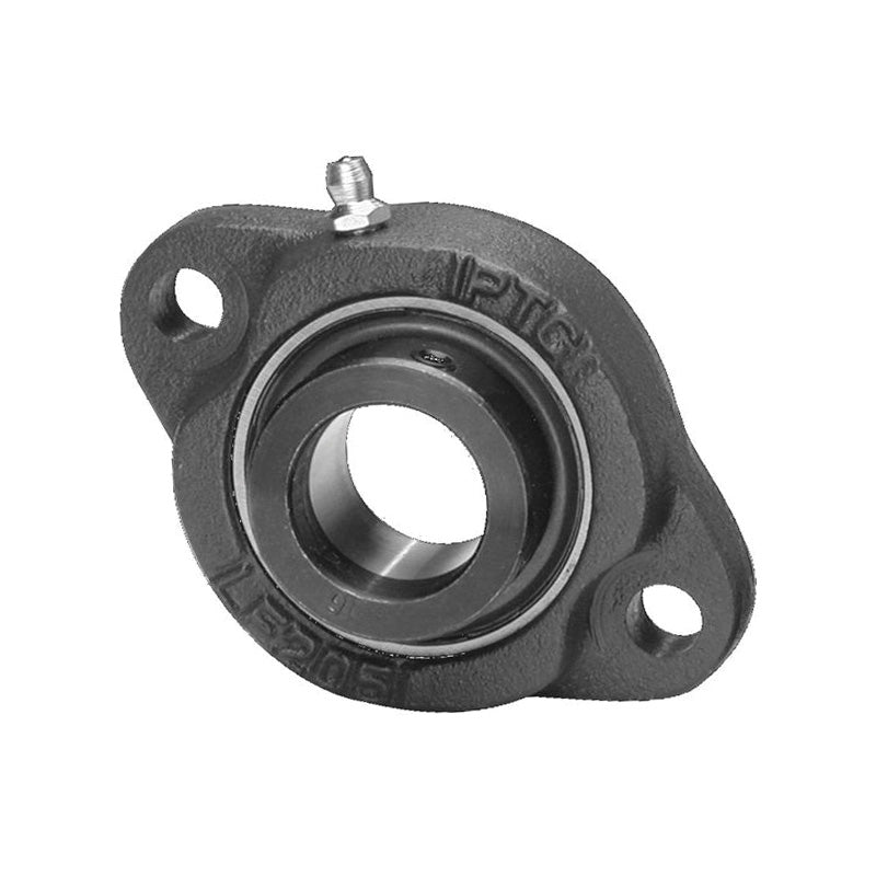SBLF207-21 Imperial Two Bolt Cast Iron Oval Housing with 1-5/16 inch Bore Grub Screw Insert