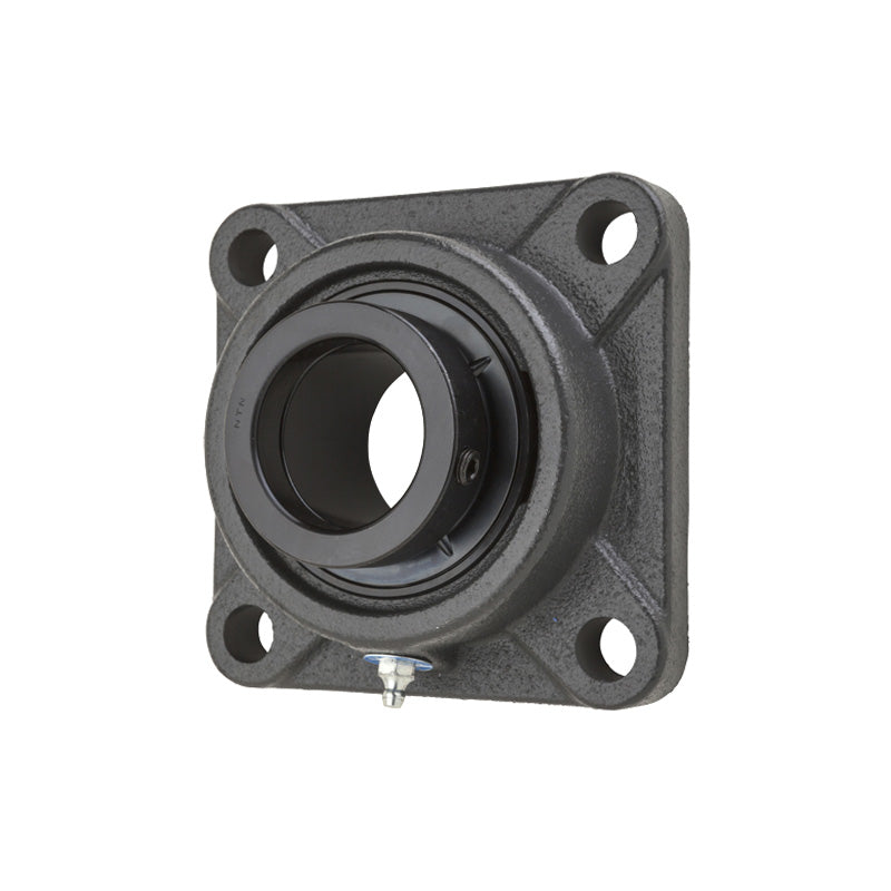 NTN UELFC212D1W3 Metric Four Bolt Cast Iron Round Flanged Housing with 60mm Eccentric Collar Insert - Allow 2-3 Days