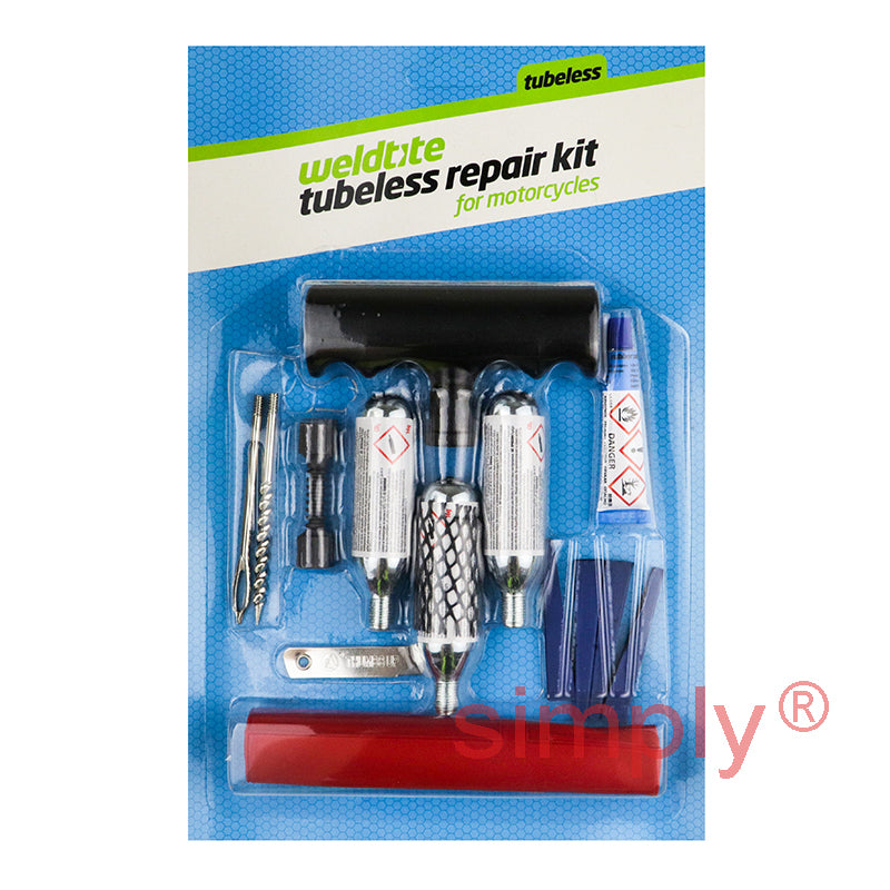 Weldtite Motorcycle Tubeless Tyre Repair Kit