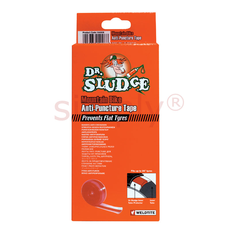 Dr Sludge Anti Puncture Tape Red (Mountain Bike)
