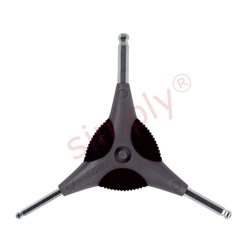 3 in 1 Cyclo Ball Ended Y Wrench Allen Keys 4/5 and 6mm