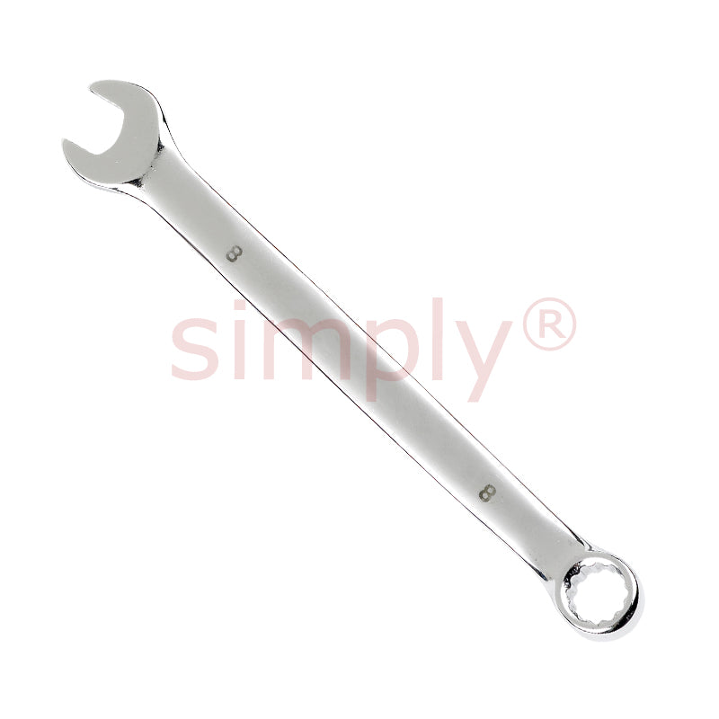Hardened and Tempered Cyclo 8mm Open / Ring Spanner