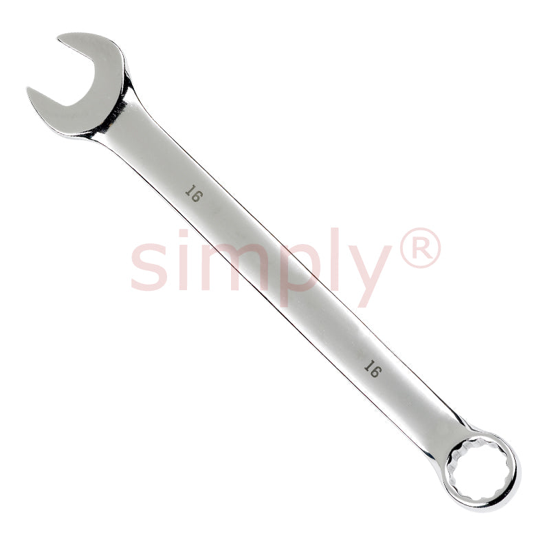 Hardened and Tempered Cyclo 16mm Open / Ring Spanner