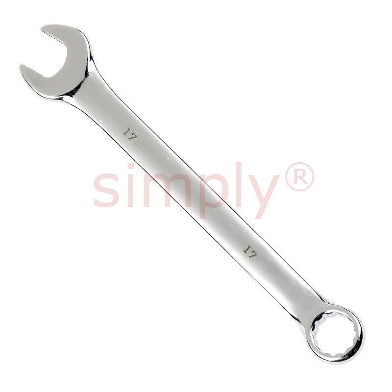 Hardened and Tempered Cyclo 17mm Open / Ring Spanner