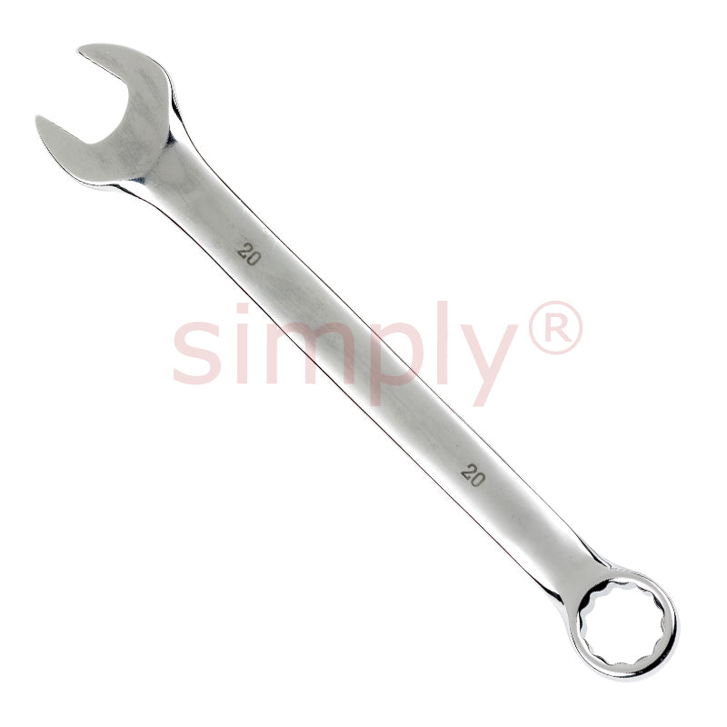 Hardened and Tempered Cyclo 20mm Open / Ring Spanner