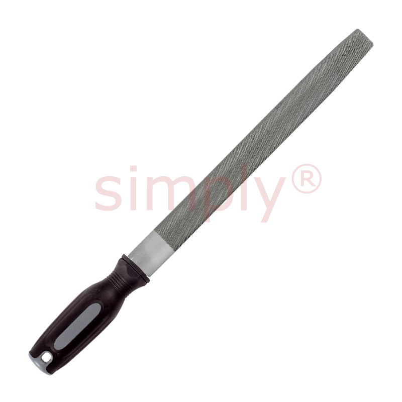 Cyclo Half Round File with Comfortable Rounded Plastic Handle