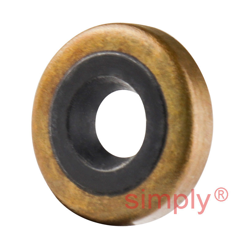 0.18x0.5x0.12 inch Metal Cased Nitrile Rubber Rotary Shaft Oil Seal Springless Design VB Style