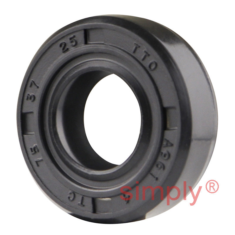 0.37x0.75x0.25 inch Nitrile Rubber Double Lip Rotary Shaft Oil Seal with Garter Spring R23 / TC Style