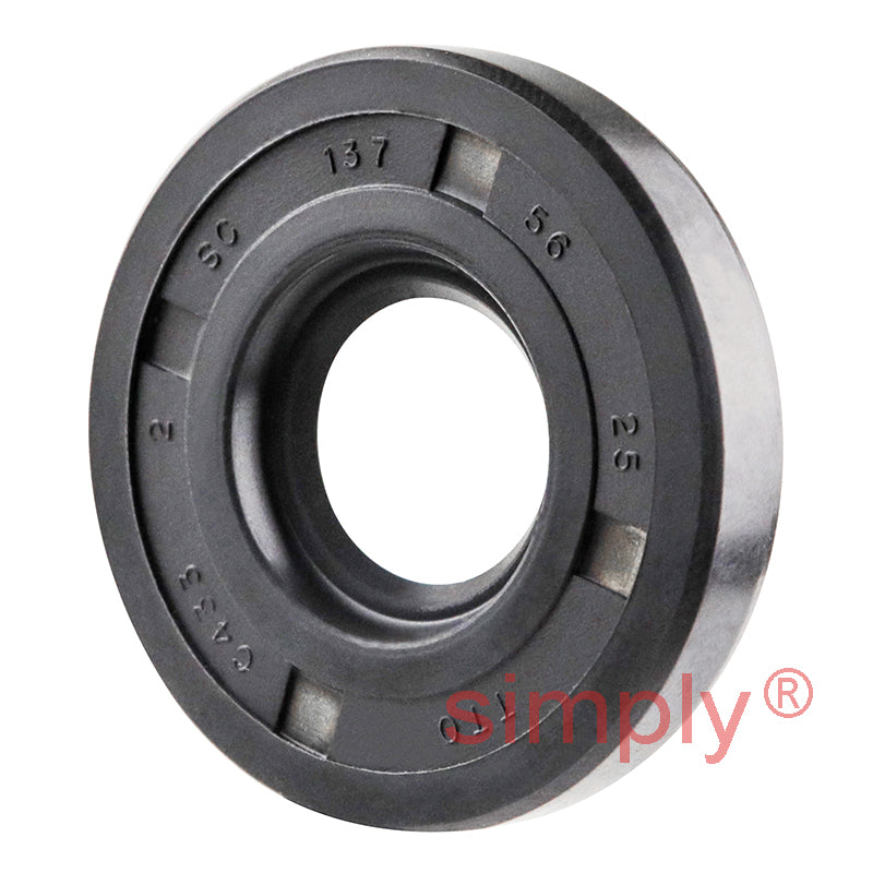 0.56x1.37x0.25 inch Nitrile Rubber Single Lip Rotary Shaft Oil Seal with Garter Spring R21 / SC