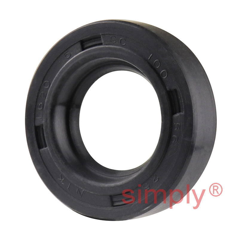 0.56x1x0.25 inch Nitrile Rubber Single Lip Rotary Shaft Oil Seal with Garter Spring R21 / SC