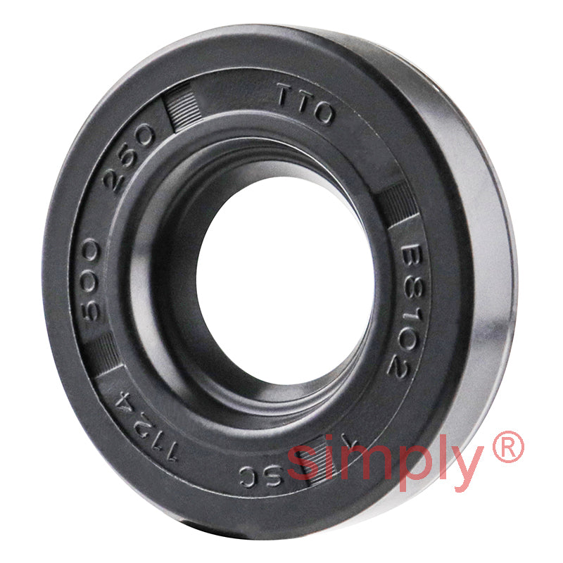 0.5x1.12x0.25 inch Nitrile Rubber Single Lip Rotary Shaft Oil Seal with Garter Spring R21 / SC