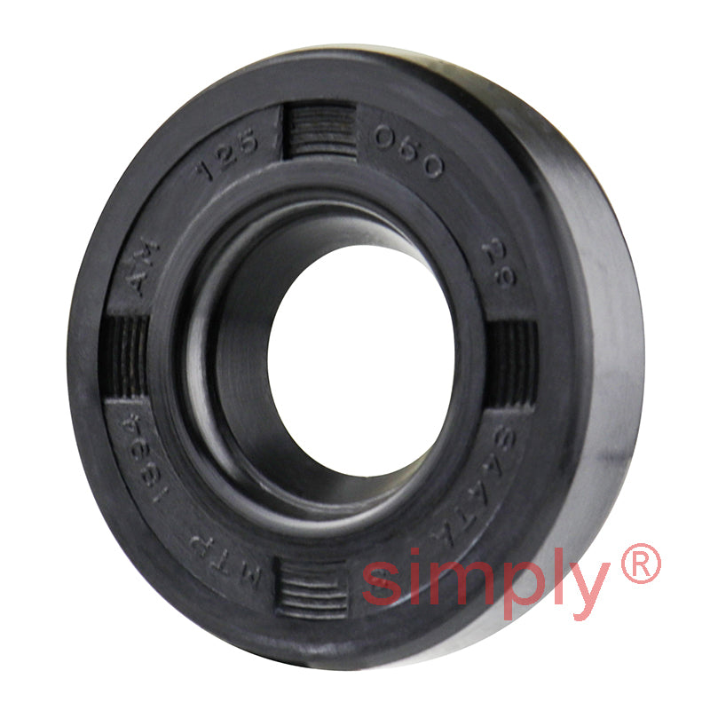 0.5x1.25x0.29 inch Nitrile Rubber Single Lip Rotary Shaft Oil Seal with Garter Spring R21 / SC Style