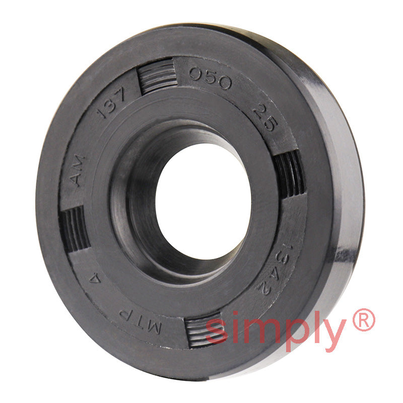 0.5x1.37x0.25 inch Nitrile Rubber Single Lip Rotary Shaft Oil Seal with Garter Spring R21 / SC