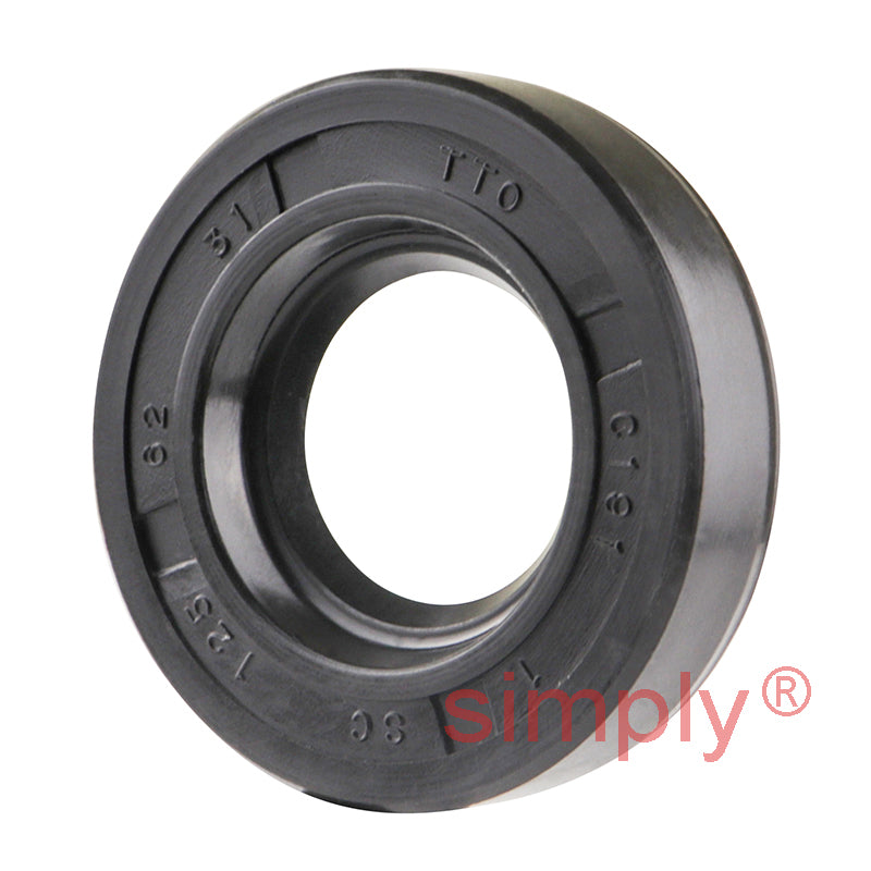 0.62x1.25x0.31 inch Nitrile Rubber Single Lip Rotary Shaft Oil Seal with Garter Spring R21 / SC Style