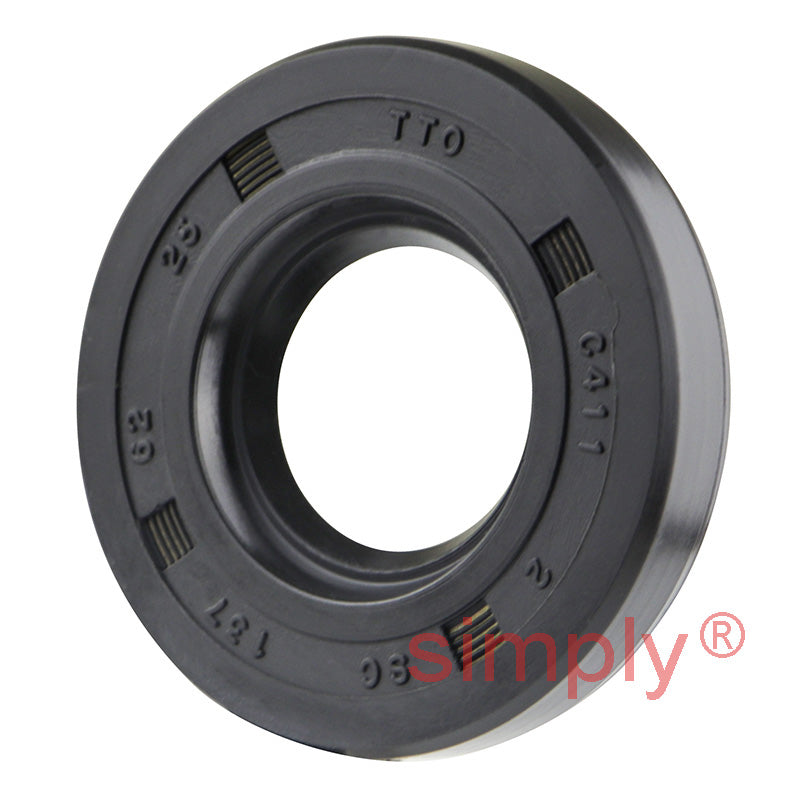 0.62x1.37x0.25 inch Nitrile Rubber Single Lip Rotary Shaft Oil Seal with Garter Spring R21 / SC