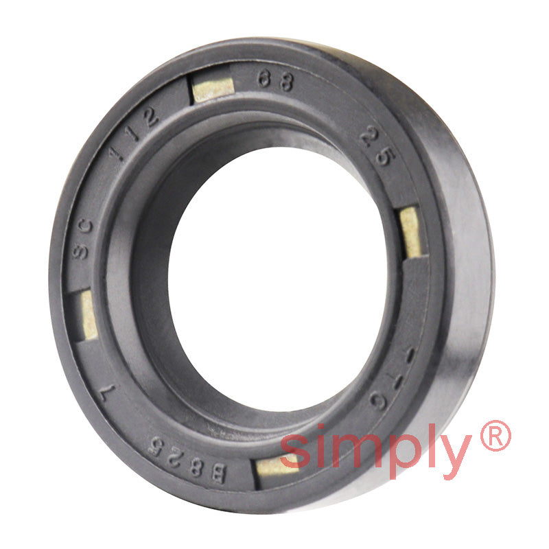 0.68x1.12x0.25 inch Nitrile Rubber Single Lip Rotary Shaft Oil Seal with Garter Spring R21 / SC