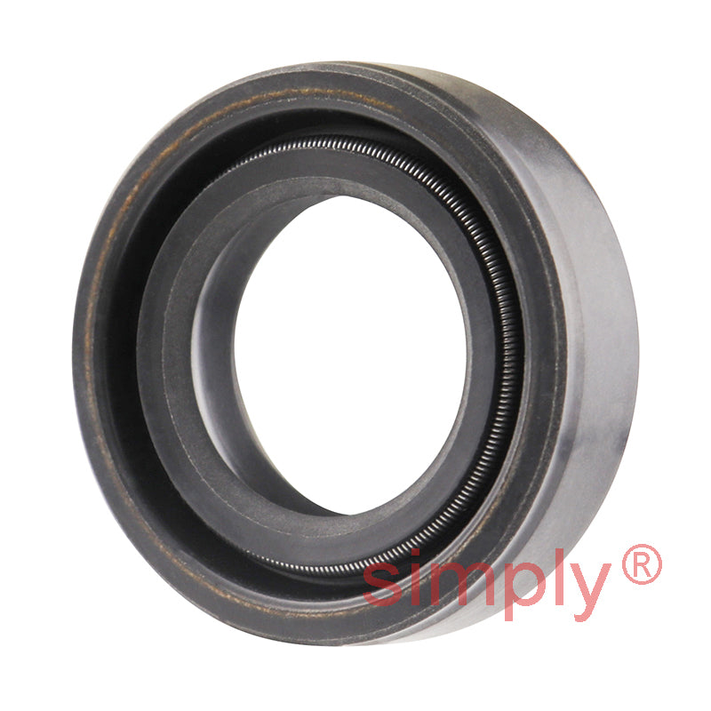 0.68x1.12x0.31 inch Nitrile Rubber Double Lip Rotary Shaft Oil Seal with Garter Spring R23 / TC Style