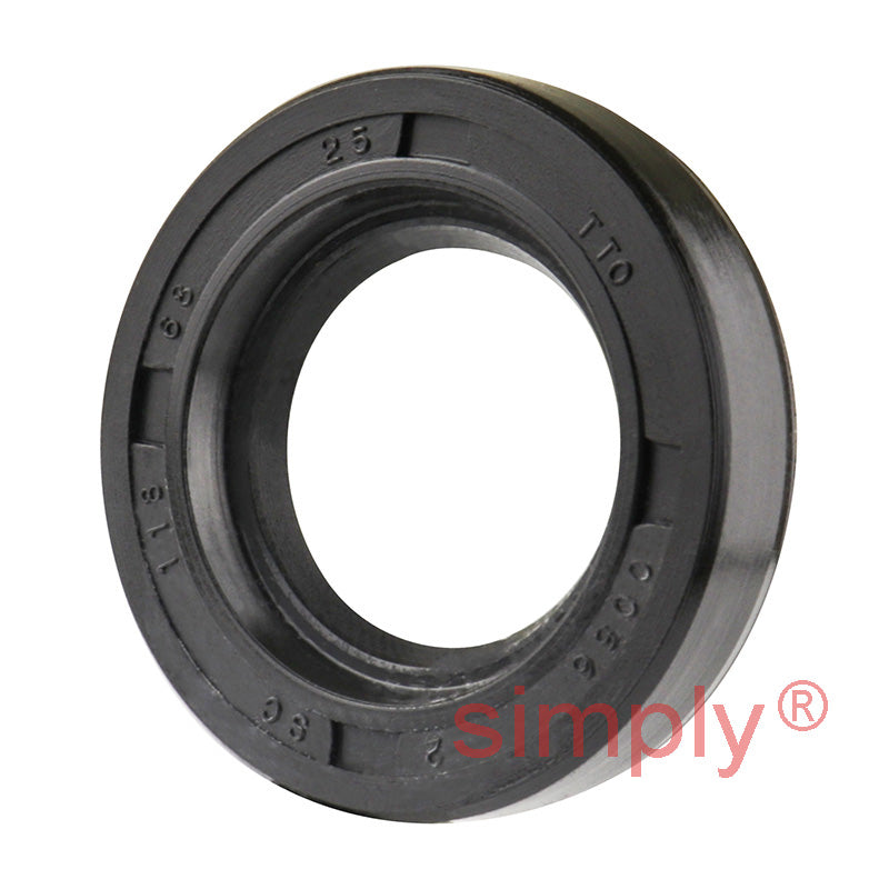 0.68x1.18x0.25 inch Nitrile Rubber Single Lip Rotary Shaft Oil Seal with Garter Spring R21 / SC