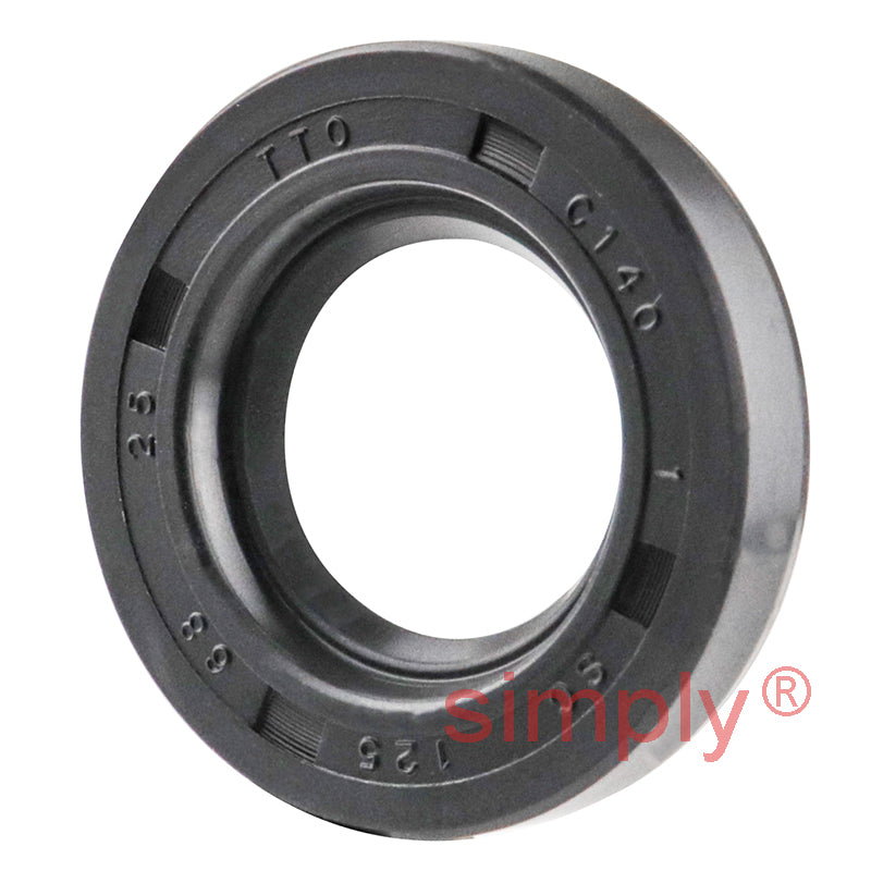 0.68x1.25x0.25 inch Nitrile Rubber Single Lip Rotary Shaft Oil Seal with Garter Spring R21 / SC