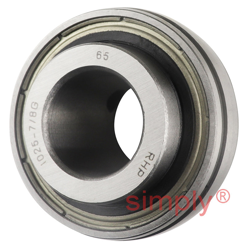 RHP 1025-7/8G Spherical Outer Full Width Bearing Insert 7/8 inch Bore 52mm Outside Diameter