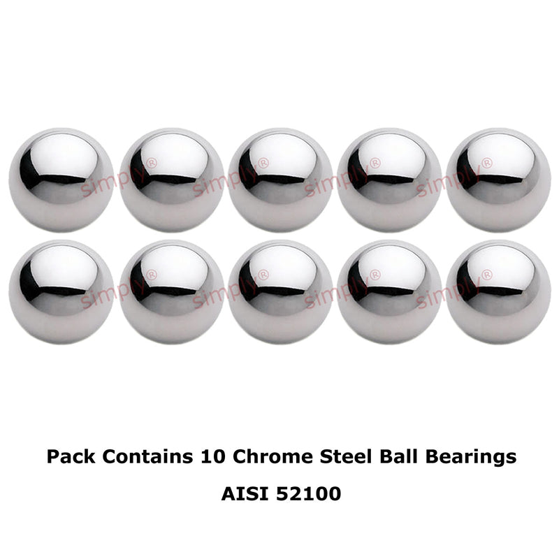 27/64 inch Diameter Grade 10 Hardened 52100 Chrome Steel Ball Bearing