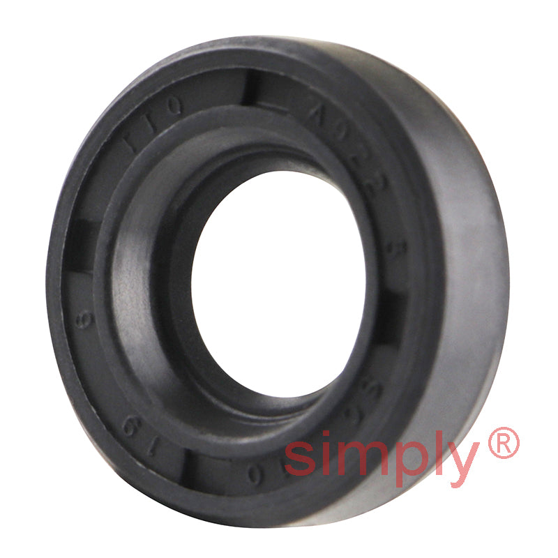 10x19x6mm Nitrile Rubber Single Lip Rotary Shaft Oil Seal with Garter Spring SC / R21