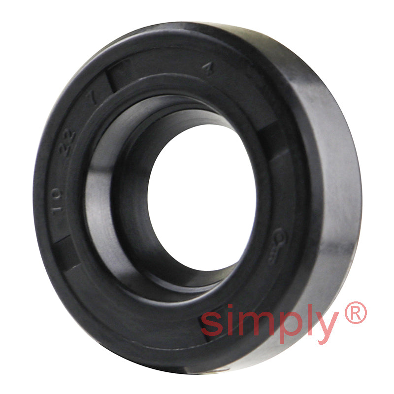 10x22x7mm Nitrile Rubber Single Lip Rotary Shaft Oil Seal with Garter Spring SC / R21