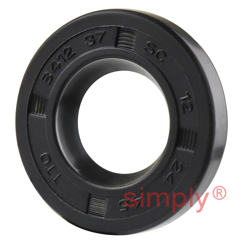 12x24x4.5mm Nitrile Rubber Single Lip Rotary Shaft Oil Seal SC / R21