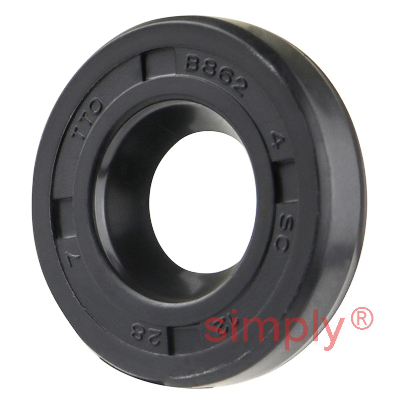 12x28x7mm Nitrile Rubber Single Lip Rotary Shaft Oil Seal with Garter Spring SC / R21