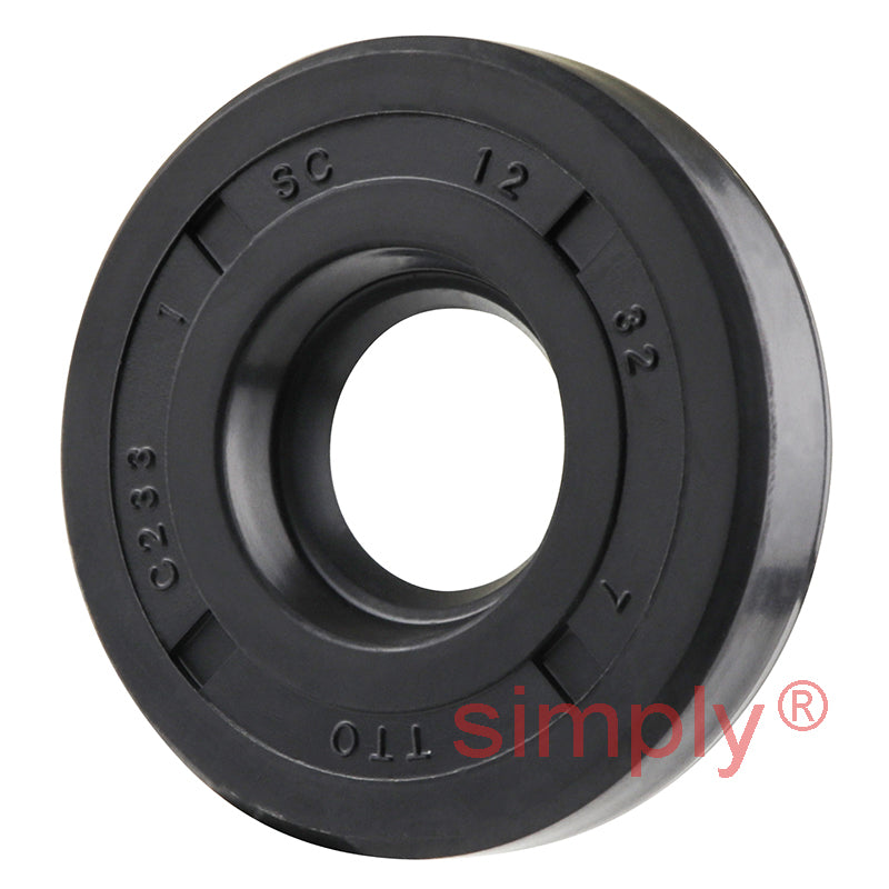 12x32x7mm Nitrile Rubber Single Lip Rotary Shaft Oil Seal with Garter Spring SC / R21