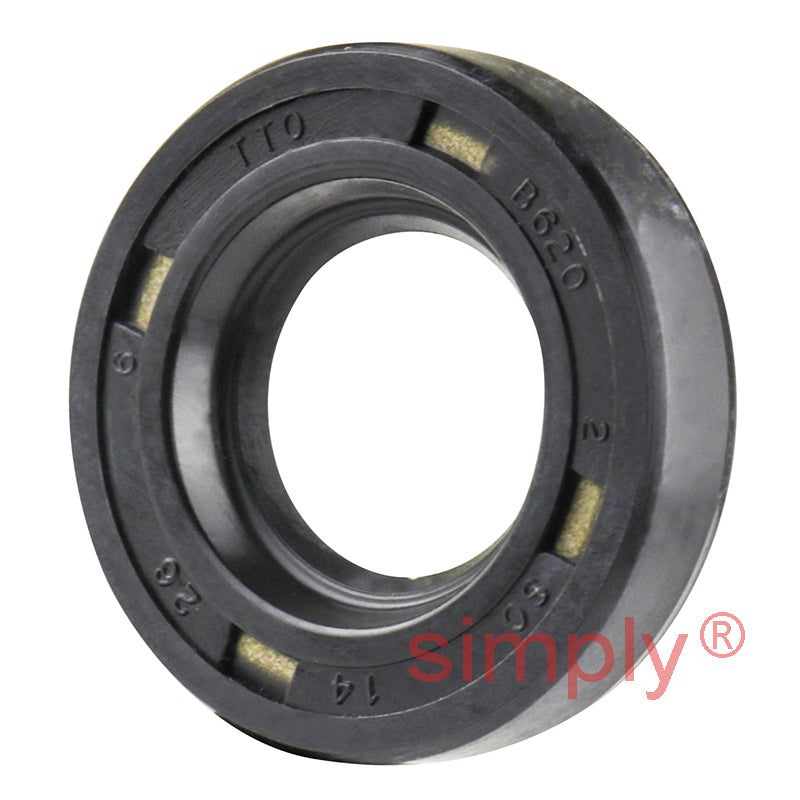 14x26x6mm Nitrile Rubber Single Lip Rotary Shaft Oil Seal with Garter Spring SC / R21