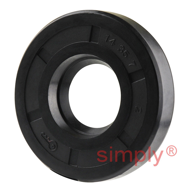 14x35x7mm Nitrile Rubber Single Lip Rotary Shaft Oil Seal with Garter Spring SC / R21