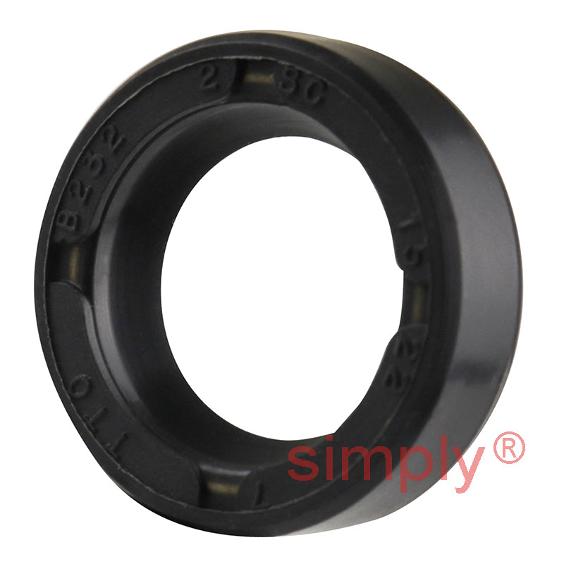 15x22x7mm Nitrile Rubber Single Lip Rotary Shaft Oil Seal with Garter Spring SC / R21