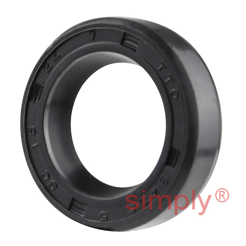 15x24x7mm Nitrile Rubber Single Lip Rotary Shaft Oil Seal with Garter Spring SC / R21