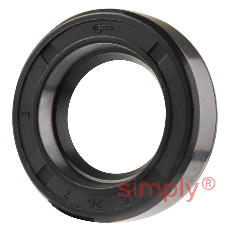 15x26x7mm Nitrile Rubber Single Lip Rotary Shaft Oil Seal with Garter Spring SC / R21