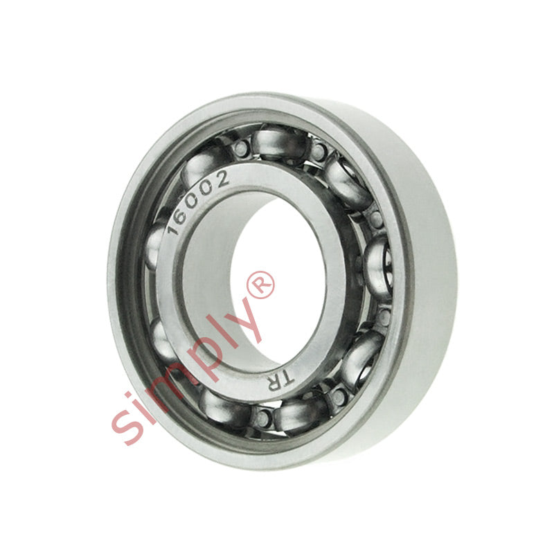 Major Branded 16002 Open Deep Groove Ball Bearing 15x32x8mm